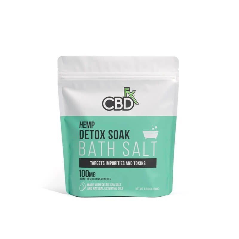 CBDfx Detox Bath Salts - Peppermint 100mg