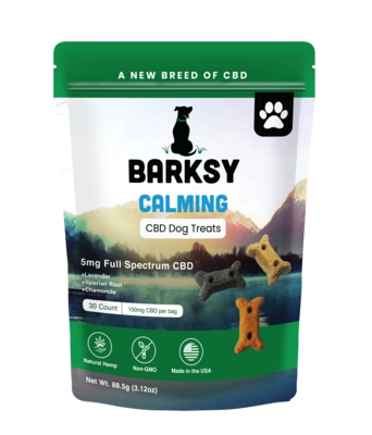 Barksy Calming CBD Dog Treats with Chamomile, Lavender & Valerian Root