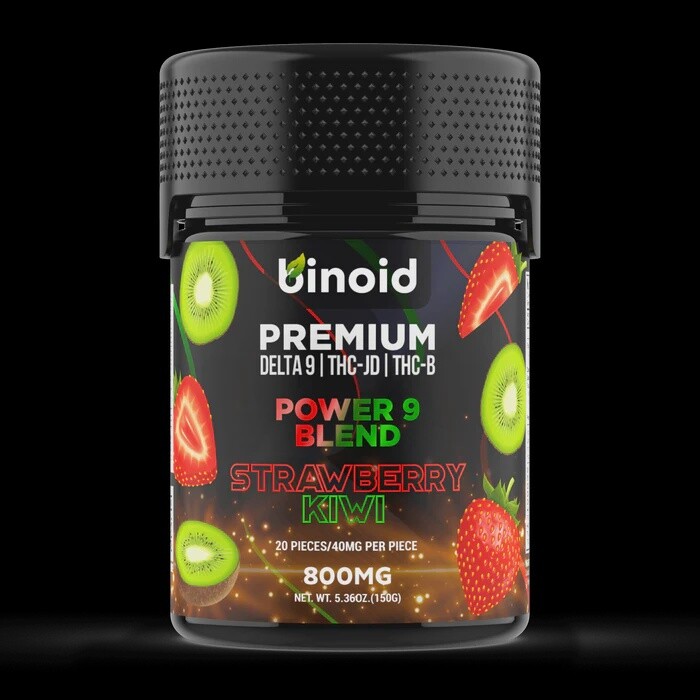 Binoid Power 9 Strawberry Kiwi Gummies