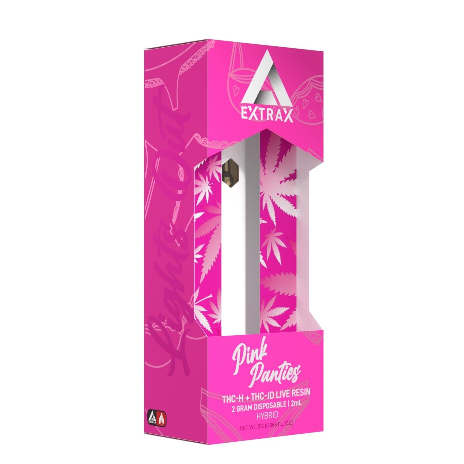 Delta Extrax Lights Out Pink Panties Disposable 2g