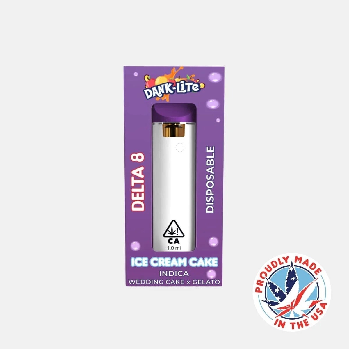 Dank Lite Delta 8 Ice Cream Cake Disposable 2g