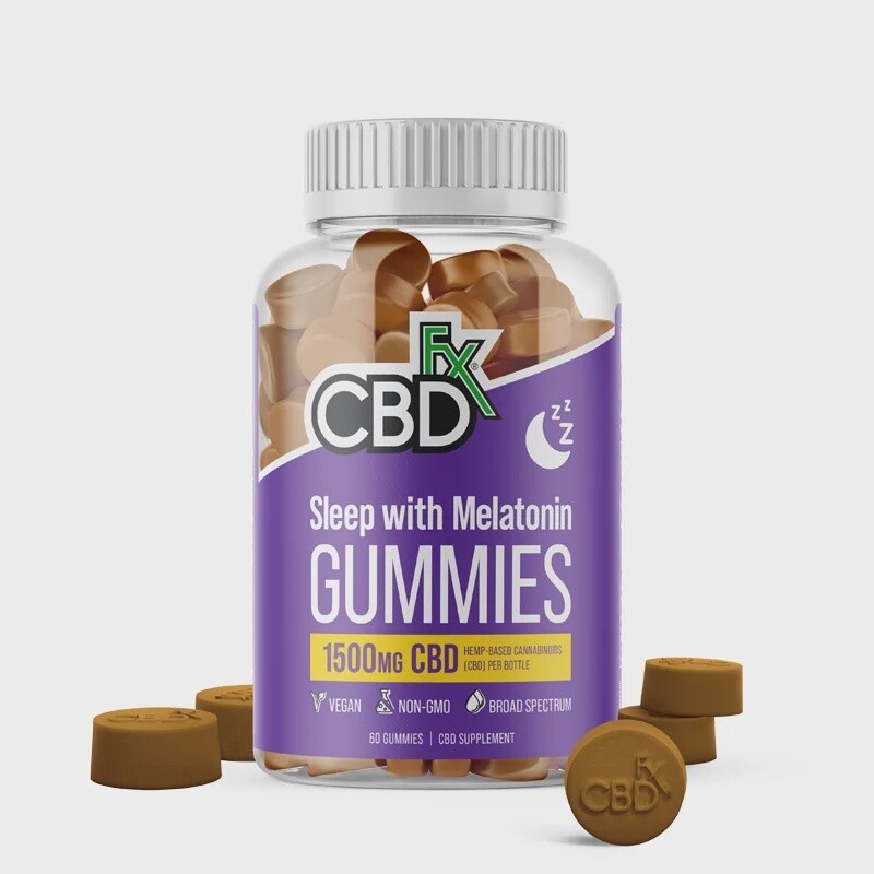 CBDfx CBD Gummies with Melatonin For Sleep, Strength: 1500mg