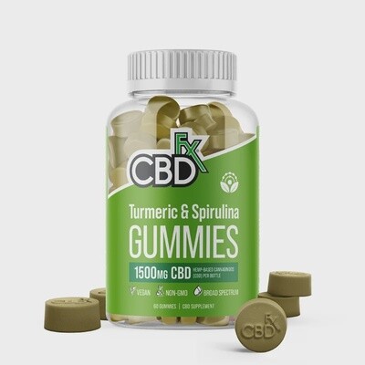 CBDfx CBD Gummies with Turmeric and Spirulina