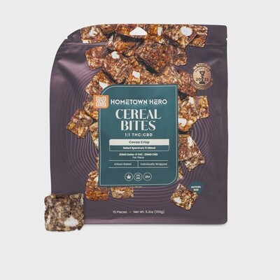Hometown Hero Cocoa Crisp Cereal Bites - THC + CBD