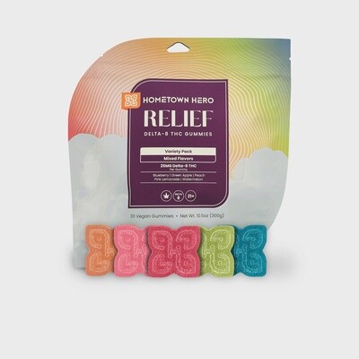 Hometown Hero Relief Delta 8 Gummies Variety Pack