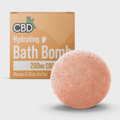 CBDfx Hydrating Bath Bomb with Mango &amp; Shea Butter