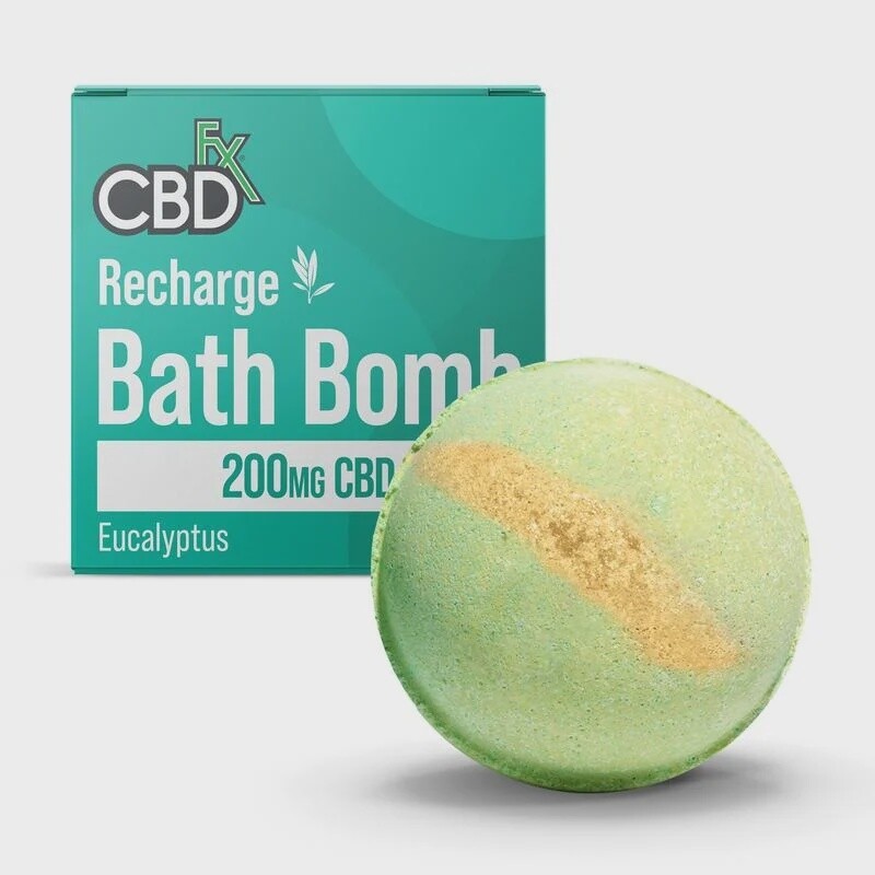 CBDfx Recharge Bath Bomb with Eucalyptus