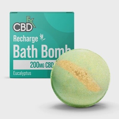 CBDfx Recharge Bath Bomb with Eucalyptus