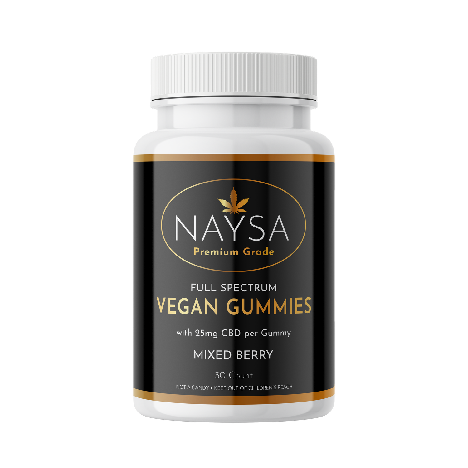 Naysa CBD Full Spectrum Vegan Gummies 30ct., Strength: 20mg