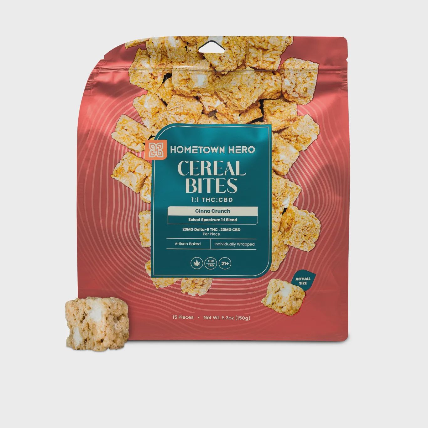 Hometown Hero Cinna Crunch Cereal Bites - THC + CBD