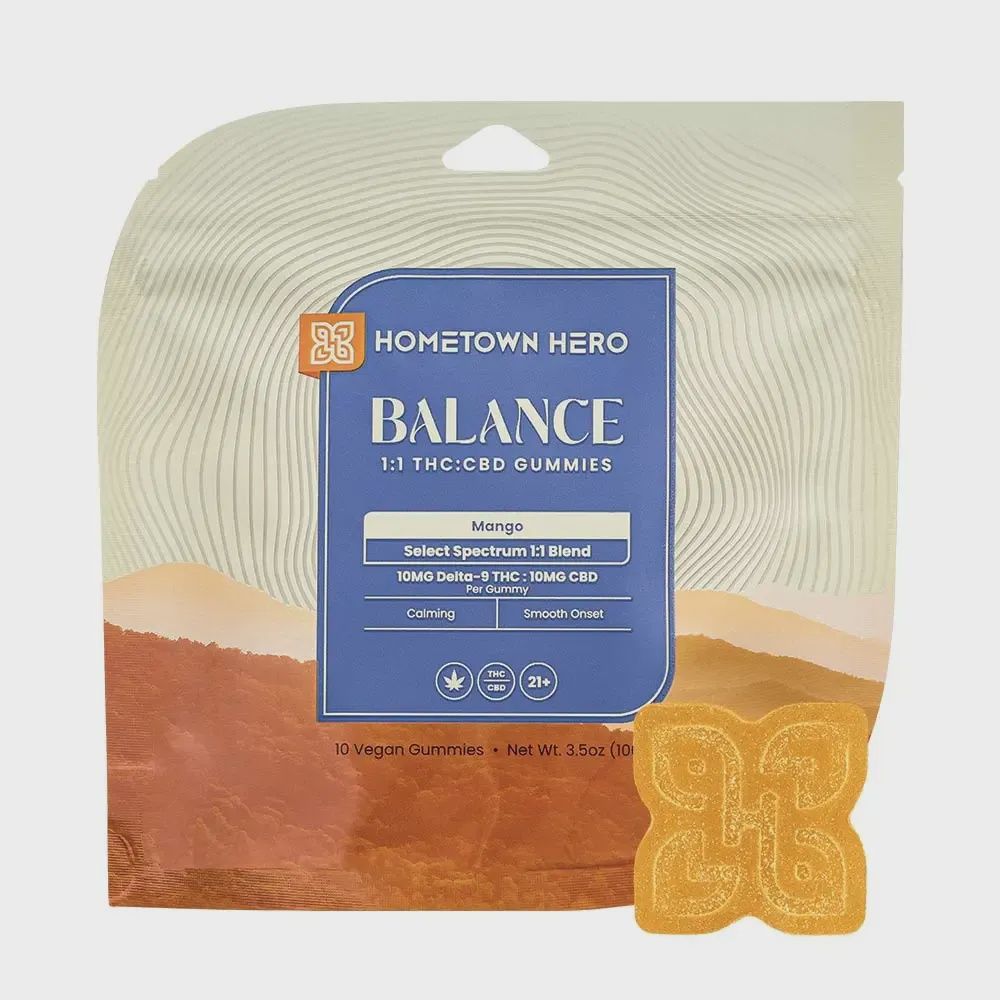 Hometown Hero Balance Delta 9 Mango Gummies