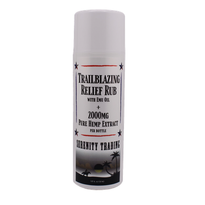 Serenity Trading Trailblazing Relief Rub with Emu Oil 2,000mg