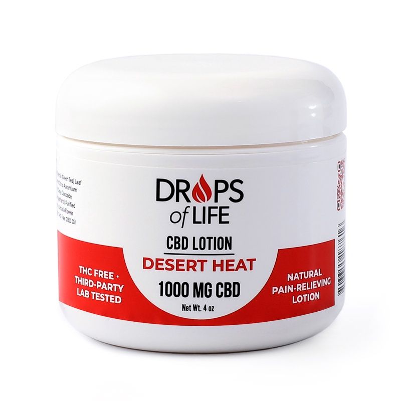 Drops Of Life Desert Heat 1000mg CBD Lotion