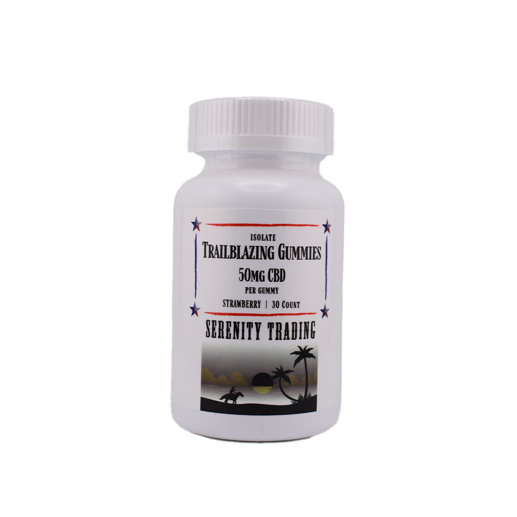 Serenity Trading Trailblazing CBD Isolate Strawberry Gummies - 50mg