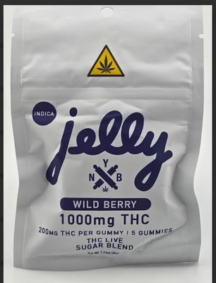 Jelly | Indica | 10mg D9 | 115mg D8 | 75mg CBD | Wild Berry | 5ct.