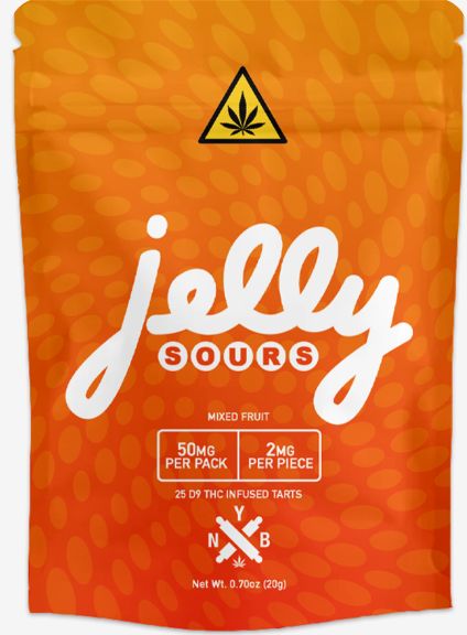 Jelly | Sours | Delta 9 | 2mg | 25ct