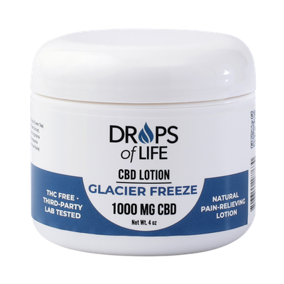 Drops Of Life Glacier Freeze 1000mg CBD Lotion