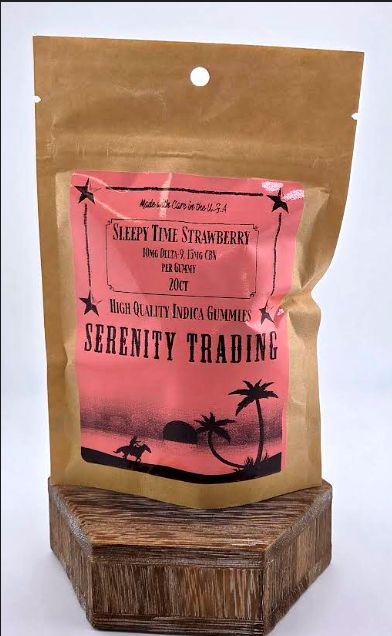 Serenity Trading | Sleepy Time Strawberry | 10mg D9 | 15mg CBN | 20ct.