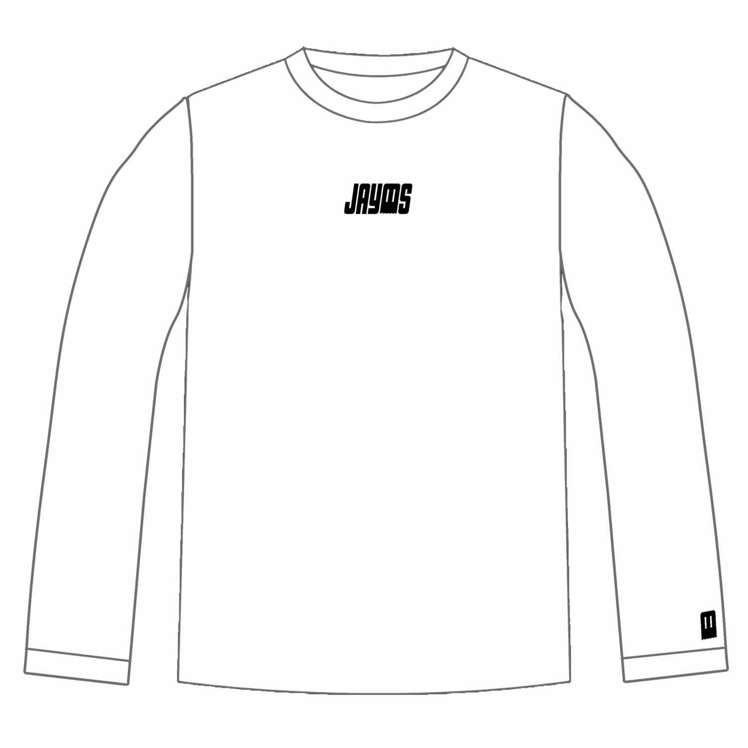 &quot;GHOST&quot; LONG SLEEVE T-SHIRT