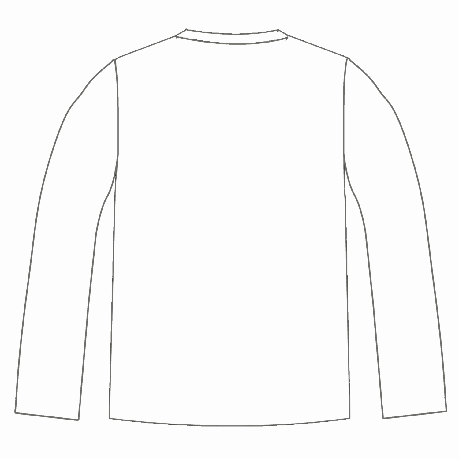 &quot;GHOST&quot; LONG SLEEVE T-SHIRT