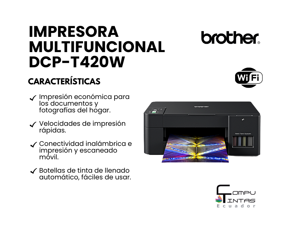 Impresora Multifuncional DCP-T420W | Catálogo de Impresoras | Todo para tu  Impresora