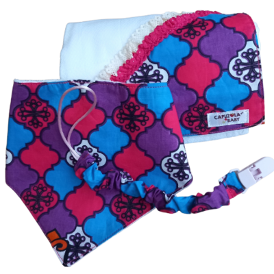 Kit de Menina Oferta Bordado com Nome