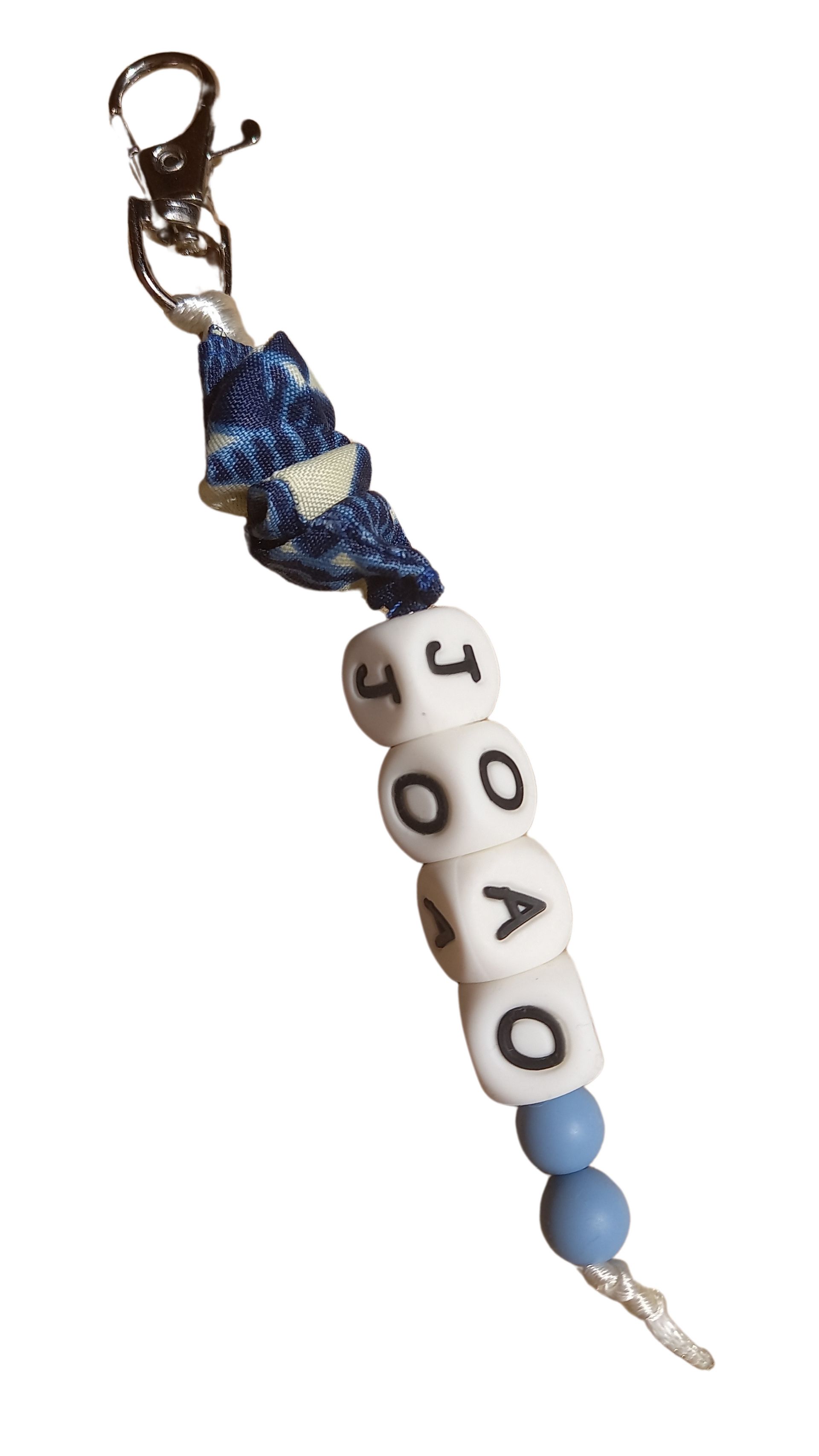 Porta-Chaves com Nome Estampa Azul