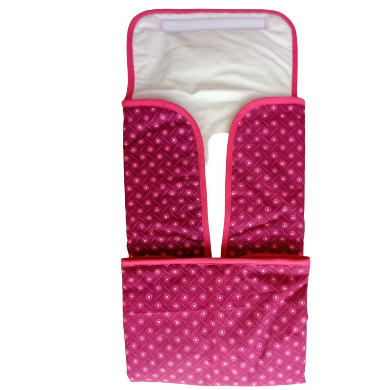 Muda Fraldas Portátil - Coleção Flores Rosa