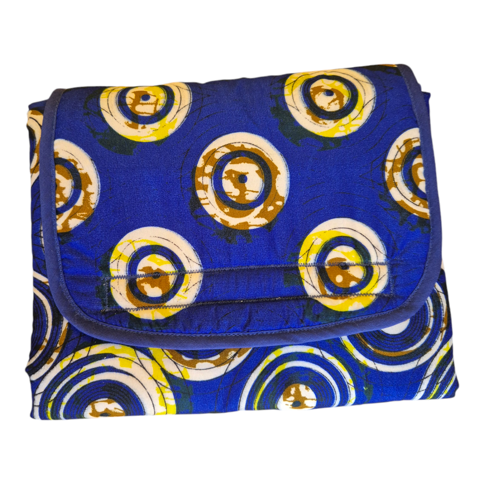 Muda Fraldas Portátil - Coleção Azul/Branco Bolas