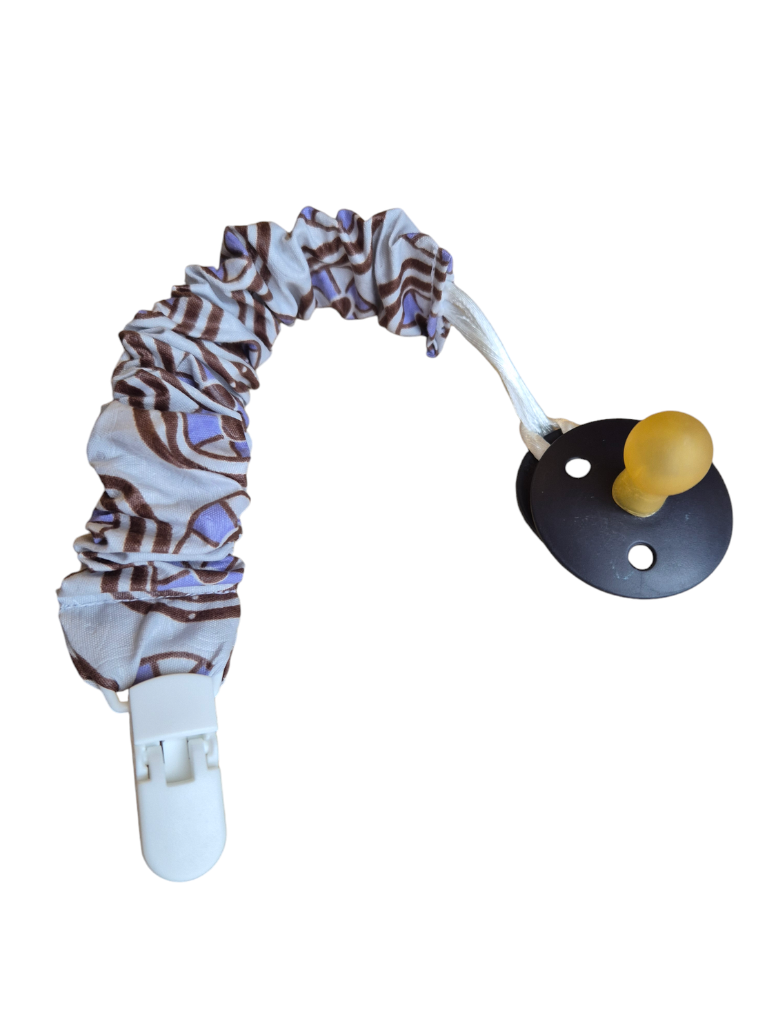 Prende-Chupeta Creme/Azul