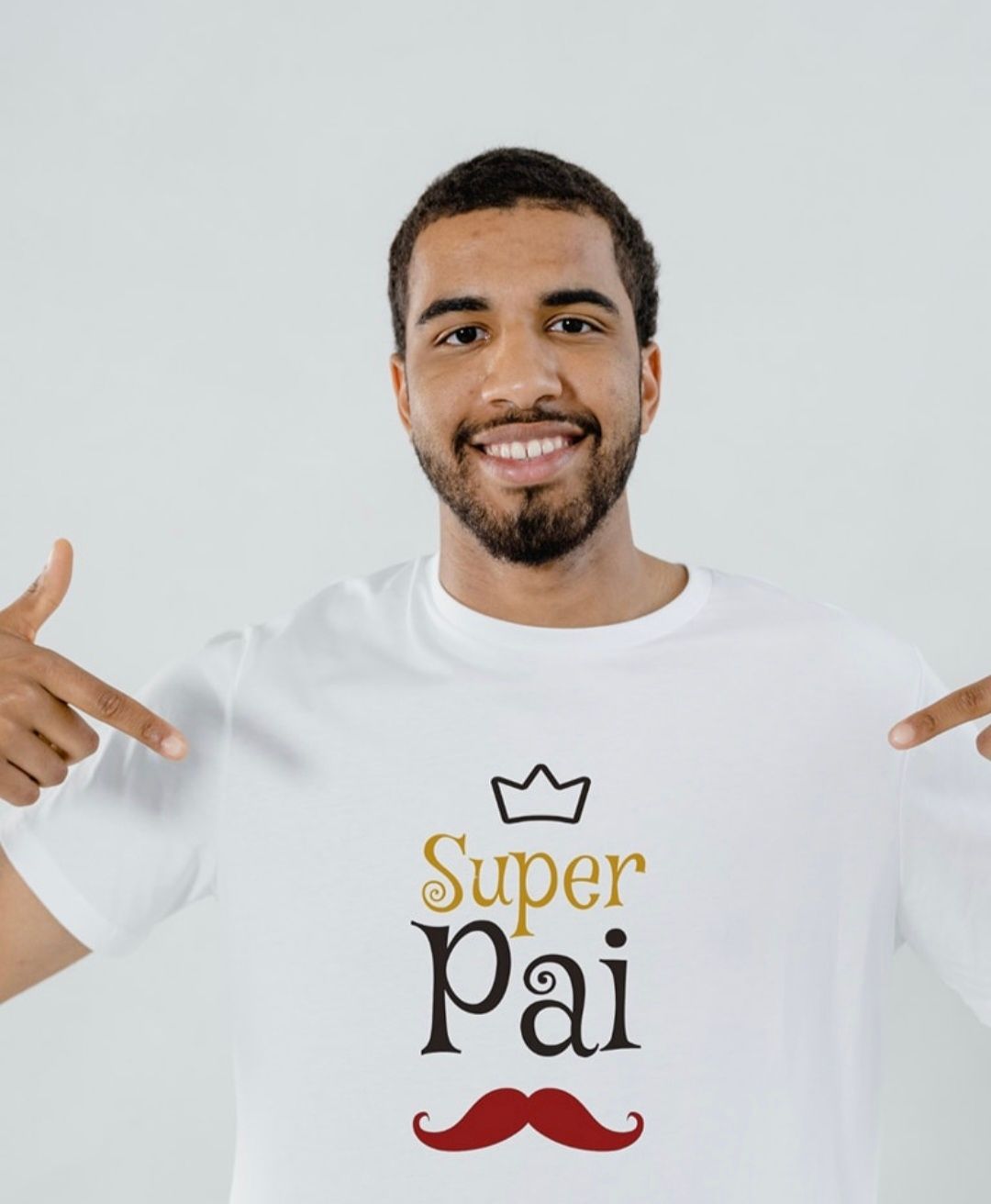 T Shirt Super Pai Bigode CUP PORTESGRATIS