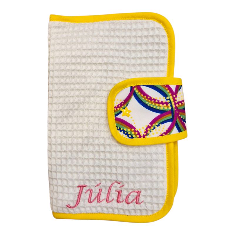 Porta Documentos est. Rosa/Amarelo