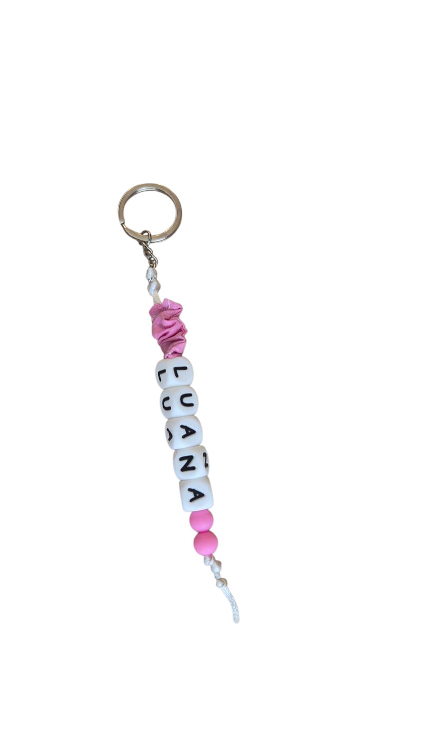 Porta-Chaves com Nome Estampa Rosa Flores