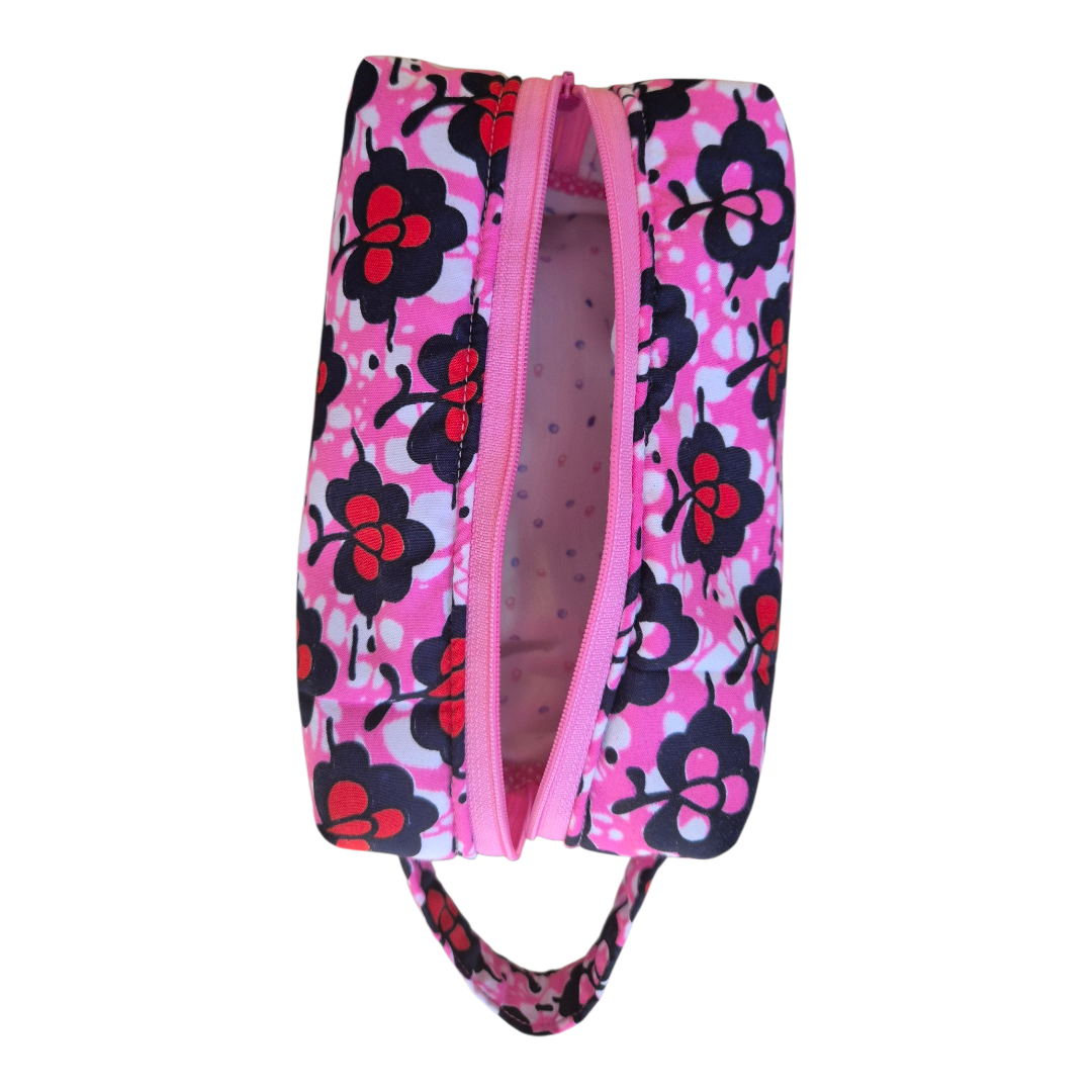 Necessaire Rosa Flores