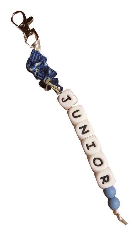 Porta-Chaves com Nome Estampa Azul