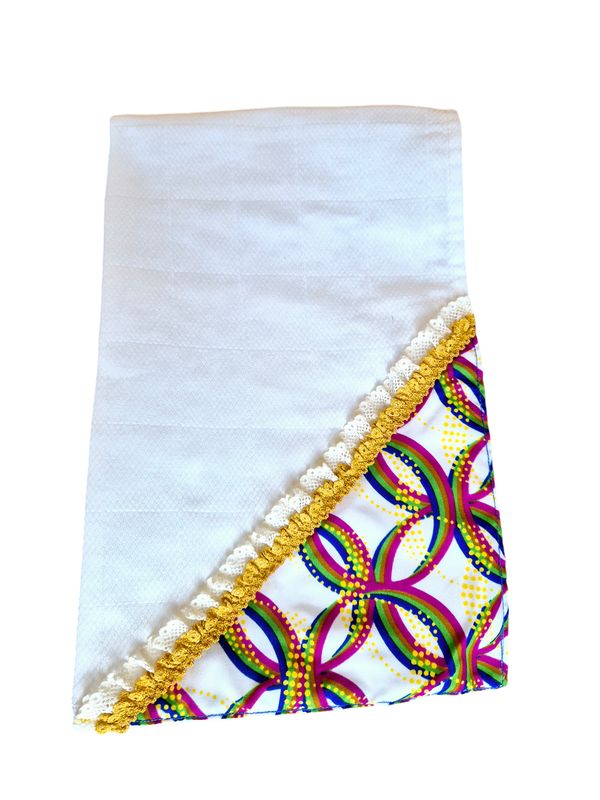 Fralda Ombro Rosa / Amarelo