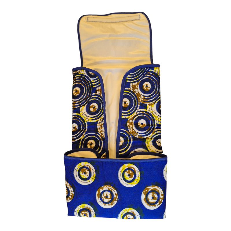 Muda Fraldas Portátil - Coleção Azul/Branco Bolas