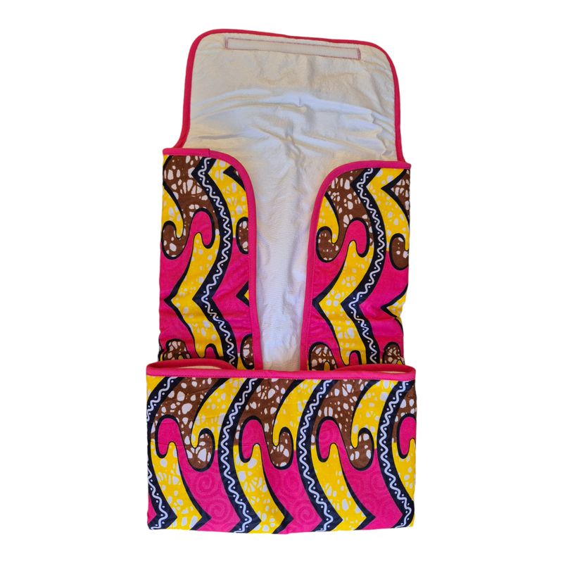 Muda Fraldas Portátil - Coleção Rosa Amarelo