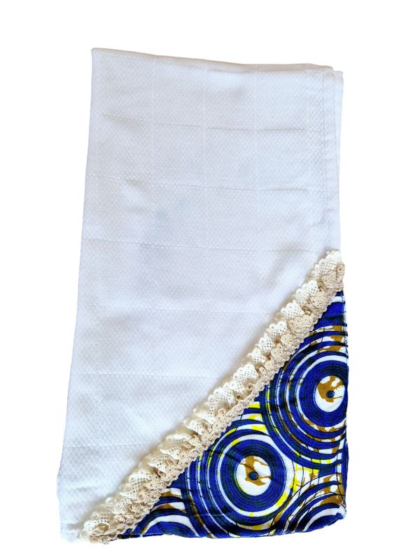 Fralda Ombro Azul Bolas