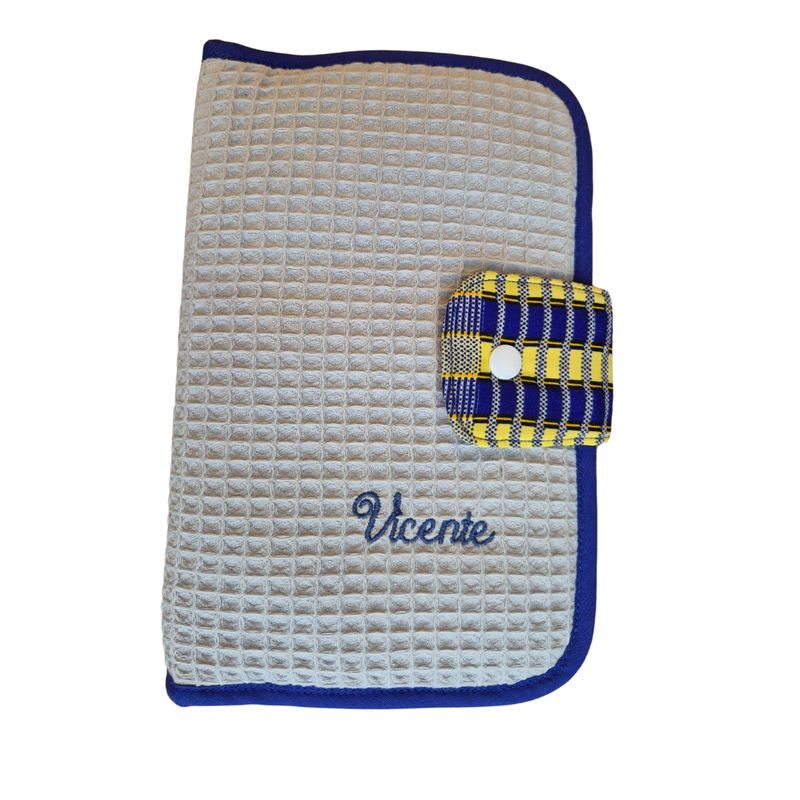 Porta Documentos est. Azul/Amarelo