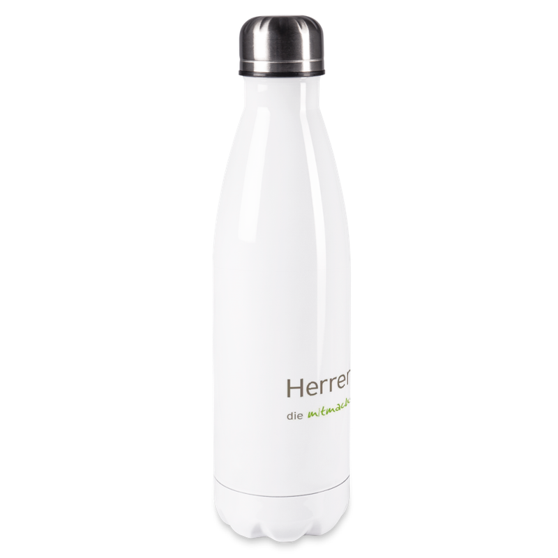 Da Jung Sinzer - Bayrisches Mundtuch - Edelstahl-Thermoflasche 450ml Weiß Geigelstein main image 1