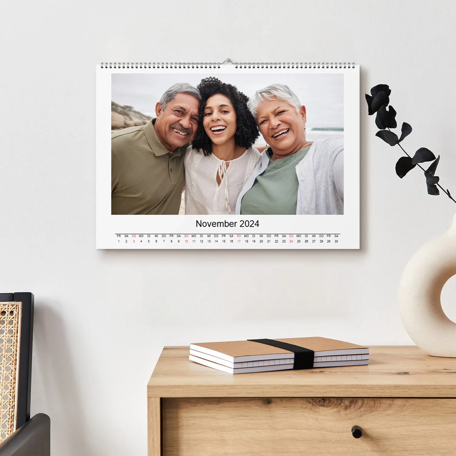 Gedruckte Foto-Kalender