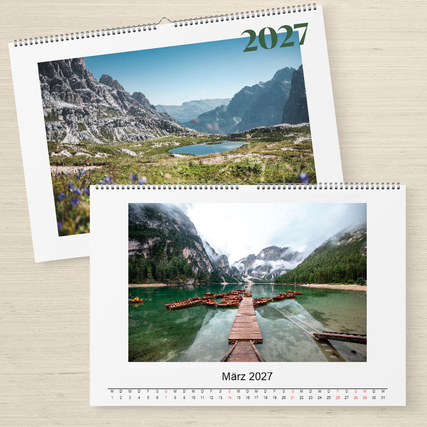 Echt-Foto-Kalender, Format [cm]: 20x30, Orientierung: Quer Format