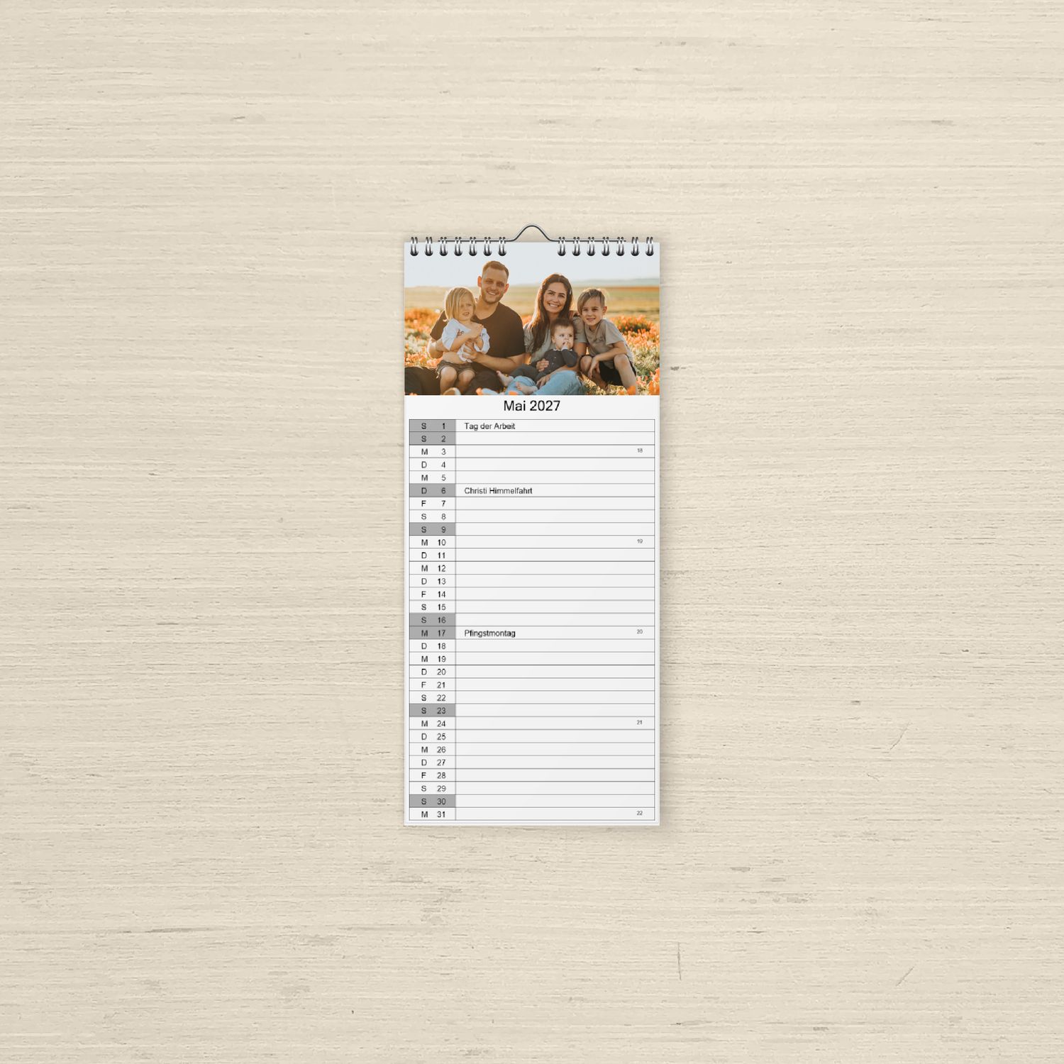 Küchen-Kalender, Format: 130x297mm (13 Seiten)