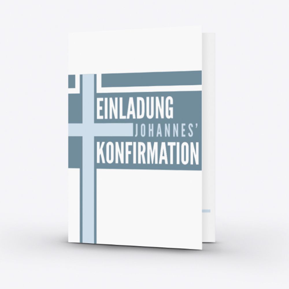 Konfirmation Kommunion Firmung, Typ: Klappkarten, Grösse: DIN A5 hoch
