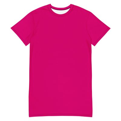 Pink T-shirt dress