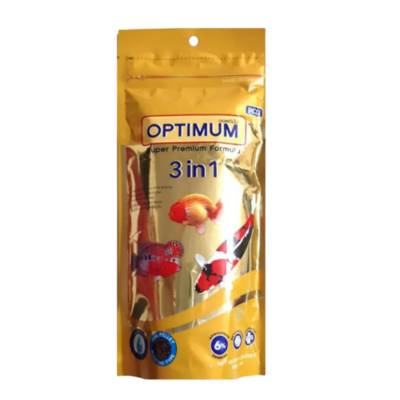 OPTIMUM 3 in 1 Fish Food, 100 g