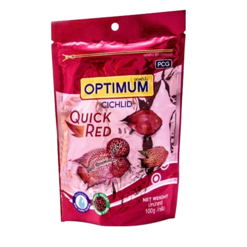 OPTIMUM Cichlid Quick Red Fish Food (100 g)