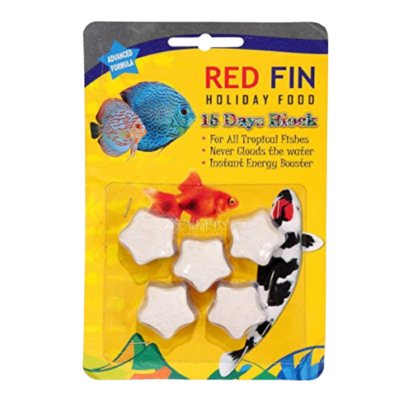 Red Fin Holiday Food 15 Days Block for All Tropical Fishes