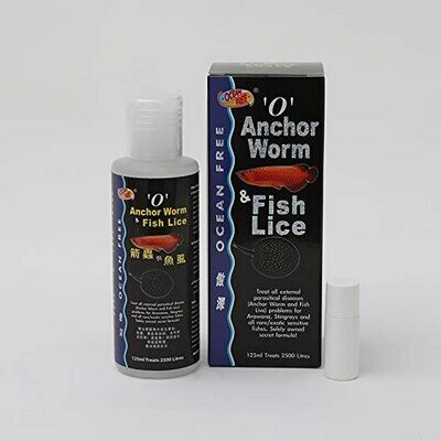 OCEAN FREE "O" Anchor Worm and Fish Lice (Blue) 120ML